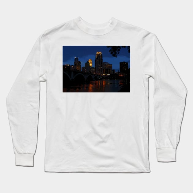 Summer Evening in Minneapolis Long Sleeve T-Shirt by elisewied